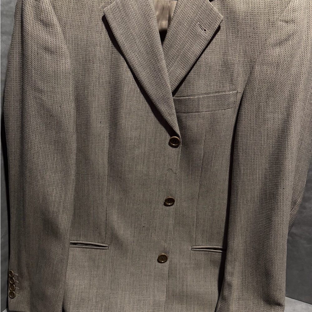 Hugo Boss Beige Textured Blazer